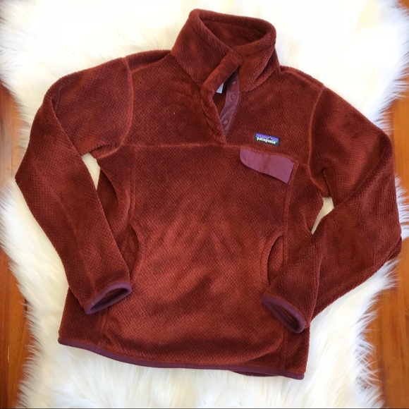 Patagonia Jackets & Blazers - {Patagonia} Burnt Red/Orange Snap Fleece Pullover
